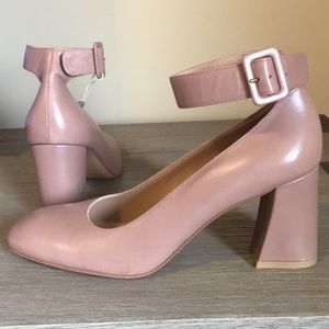 Stuart Weitzmann Clara Mary Jane Leather Pump